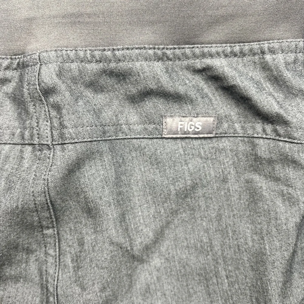 FIGS Scrub Pants Mens Medium Tall Gray Pockets Drawstring T21004T